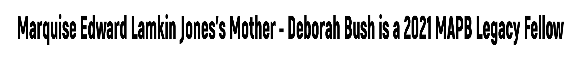 Marquise Jones Title